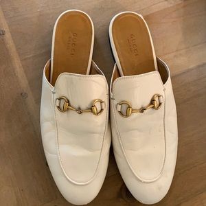 Gucci prince town mule size 38.5 white